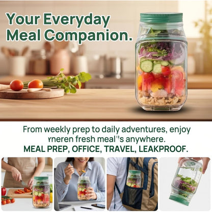 SaladSafe™ Salad Jar