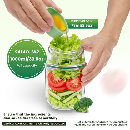 SaladSafe™ Salad Jar