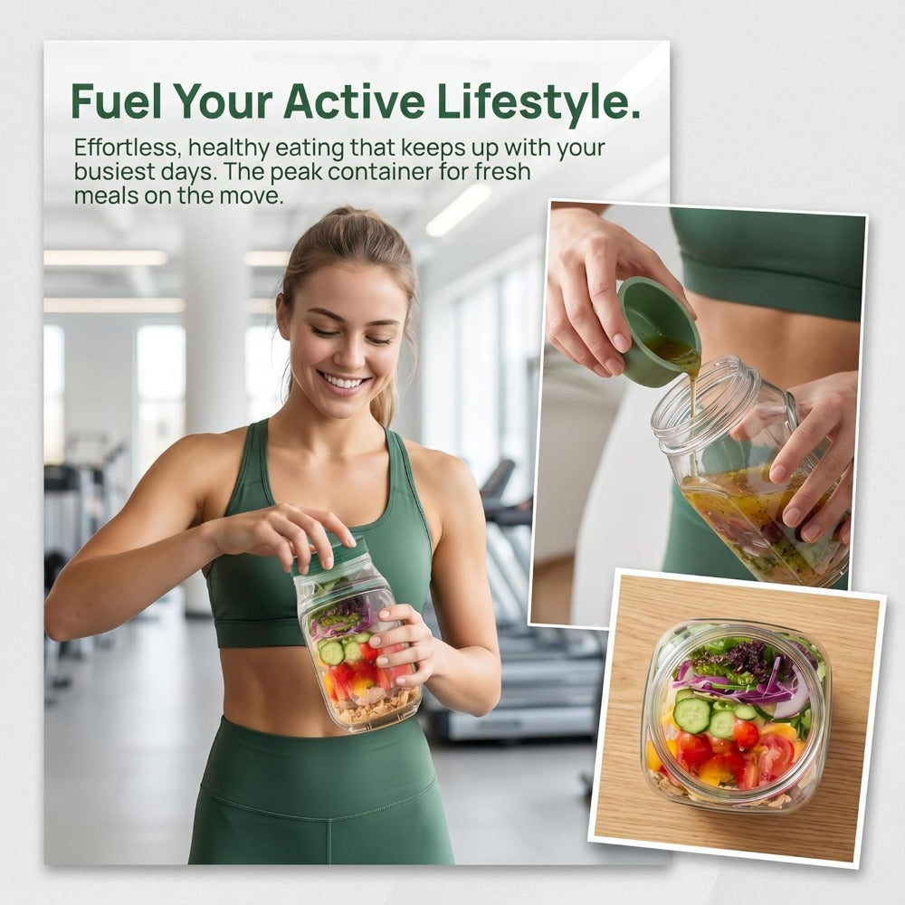 SaladSafe™ Salad Jar